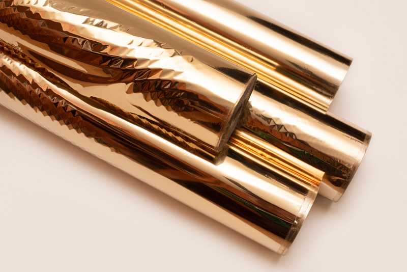 Image of gold foil rolls